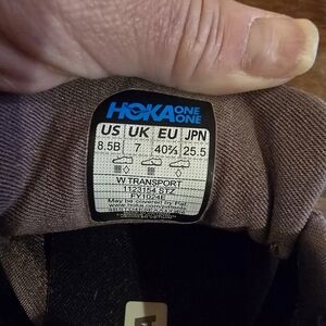 Hoka Trail Sport Black and Gray Athletic Shoes